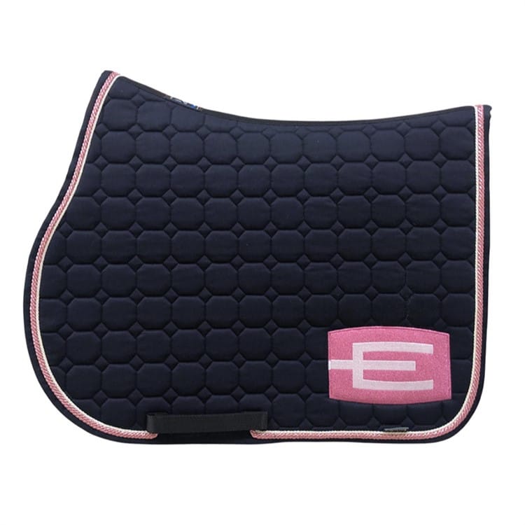 Equiline Schabrak Octagon E-logga Marin glitterrosa/vit logga och två passpoaler