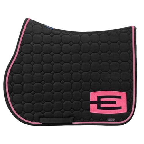 Equiline Schabrak Octagon E-logga Svart glittesvart/rosa logga och passpoal