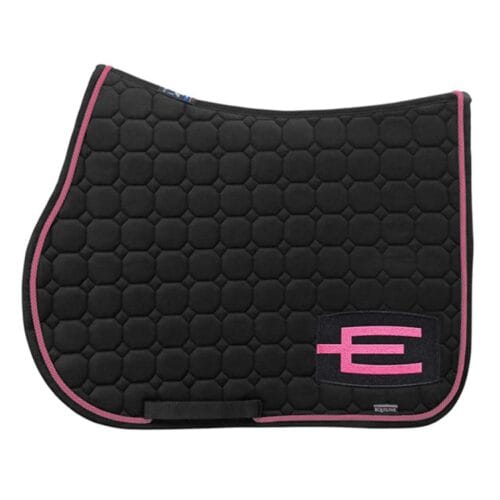 Equiline Schabrak Octagon E-logga Svart glittesvart/rosa logga och passpoal