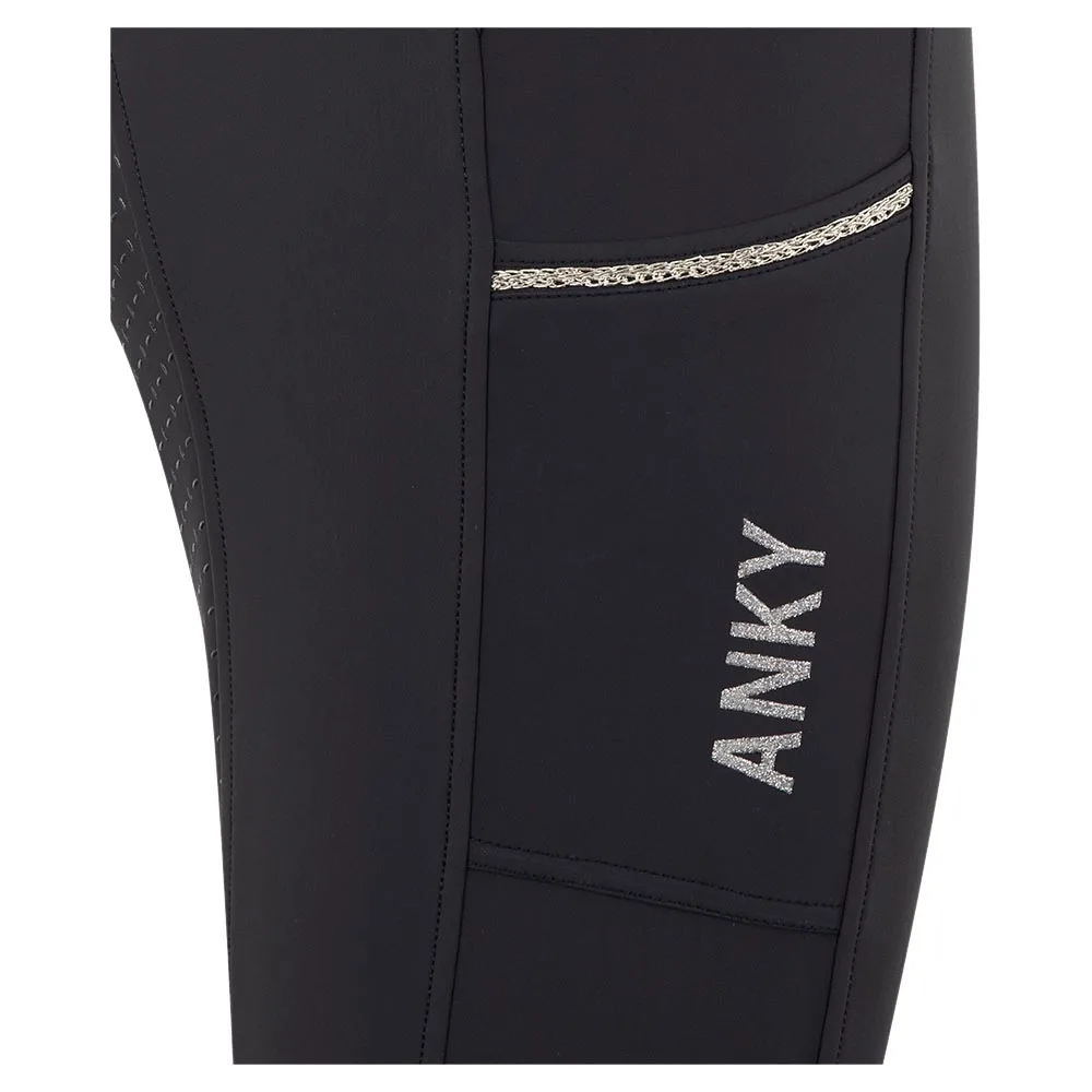 ANKY Ridtights Ridbyxor Helskodda Grip Ebony/Mörkgrå - Bild 5