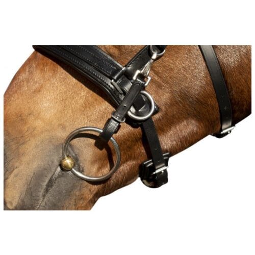 HKM Kapson i svart läder longeringskapson | VbridSport