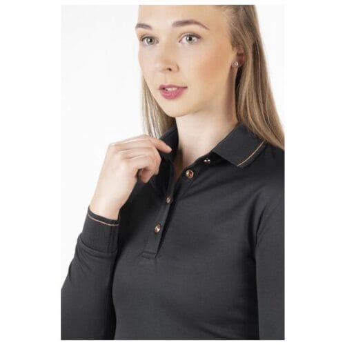 HKM Långärmad Pikétröja Rosegold | VbridSport