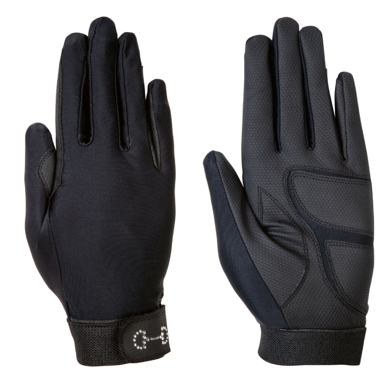 HKM Ridhandskar Monaco Style Svart - Vuxen XL