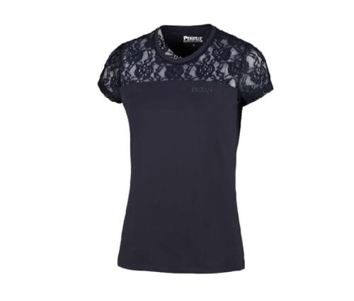 Pikeur Nava Damtröja Med Spets Marin