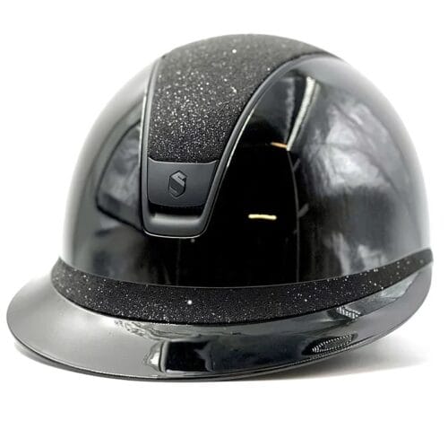 Samshield Miss Shield Shadowglossy 2.0 Ridhjälm Matt Black Chrome Crystal Fabric