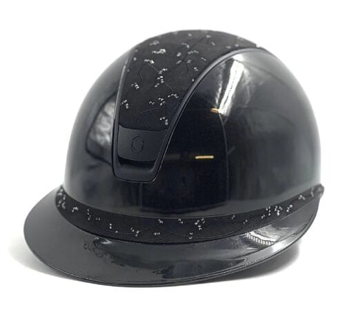 Samshield Miss Shield Shadowglossy 2.0 Ridhjälm Matt Black Chrome Crystal Leaf