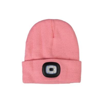 HKM Mössa med lampa - Rosa
