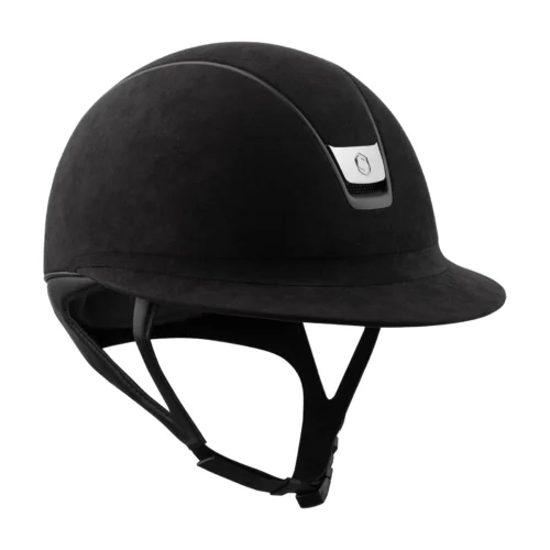 Samshield Miss Shield Shadowmatt 2.0 Ridhjälm Matt Svart Alcantara Topp Och Front