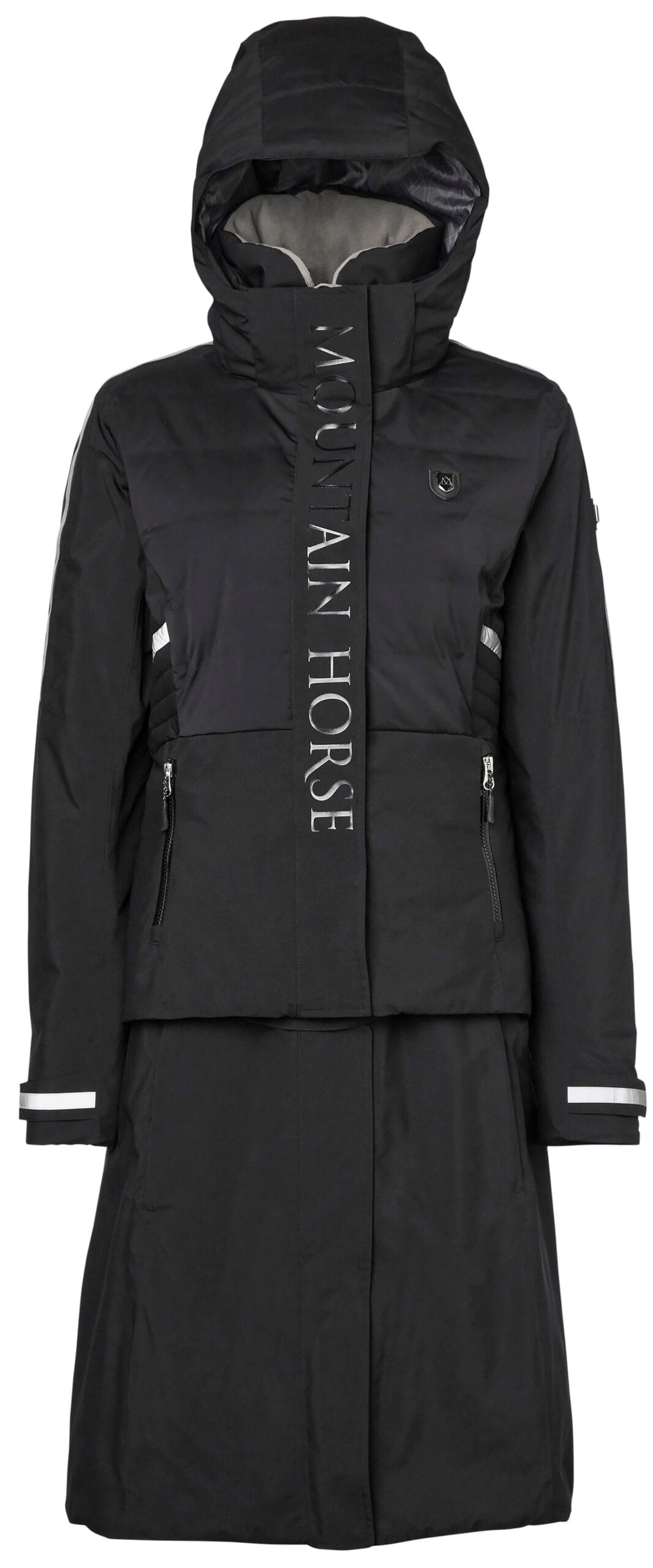 Mountain Horse Ember 2 i 1 Kappa - Svart - XXL