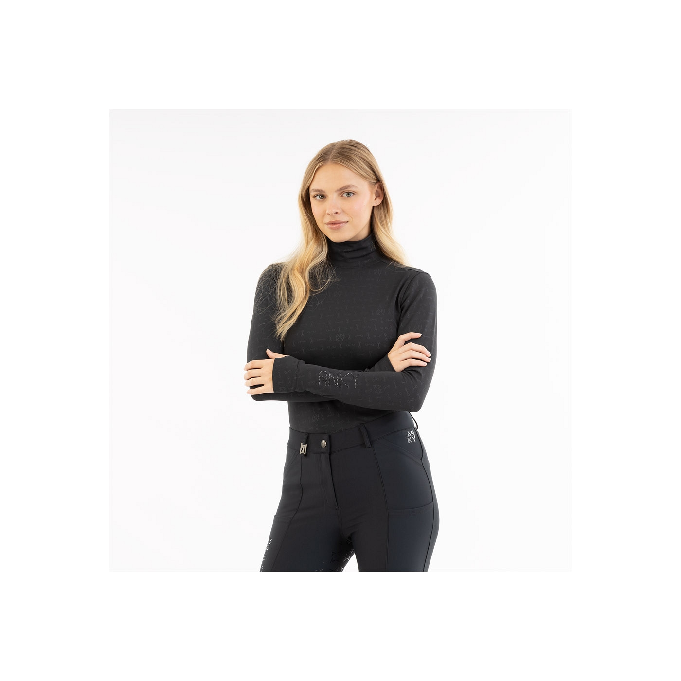 ANKY® Mockneck Shirt ATC252301 - Svart - X-Small