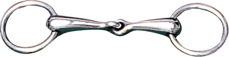 HorseGuard Tränsbett massivt "RS" - Silver - 15,5 cm - 16 mm