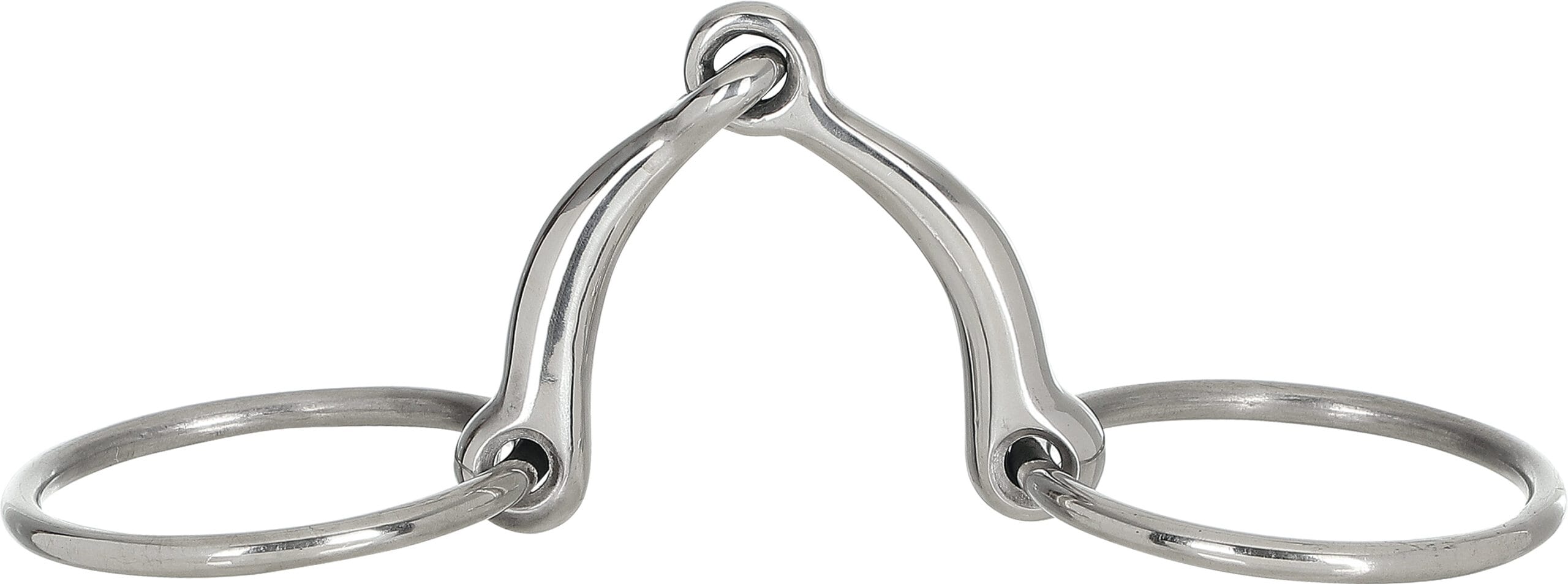 HorseGuard Anur böjd tränsbett - Silver - 11,5 cm - 14 mm