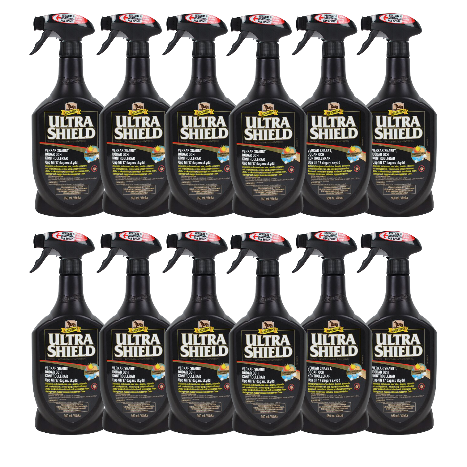 Absorbine UltraShield Black Flugmedel 946ml 12-pack