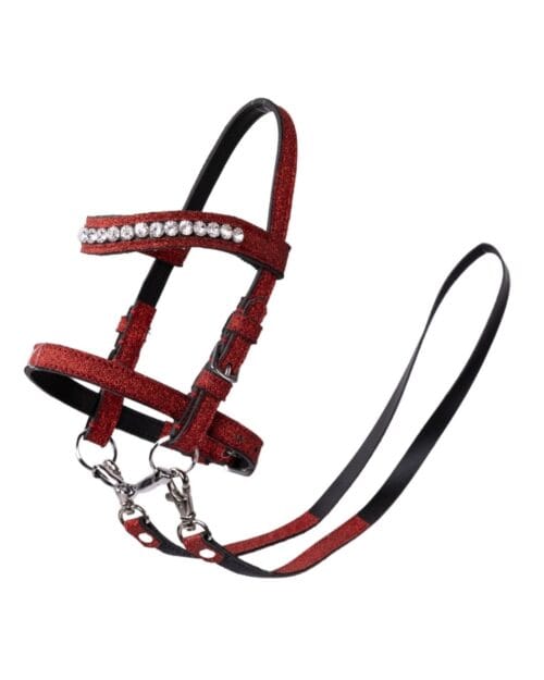 My Hobby Horse träns, röd glitter