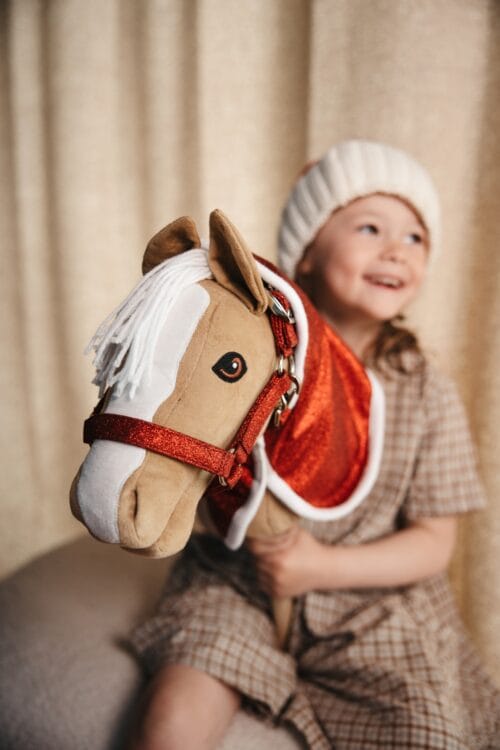 Alternative view of My Hobby Horse täcke med glitter