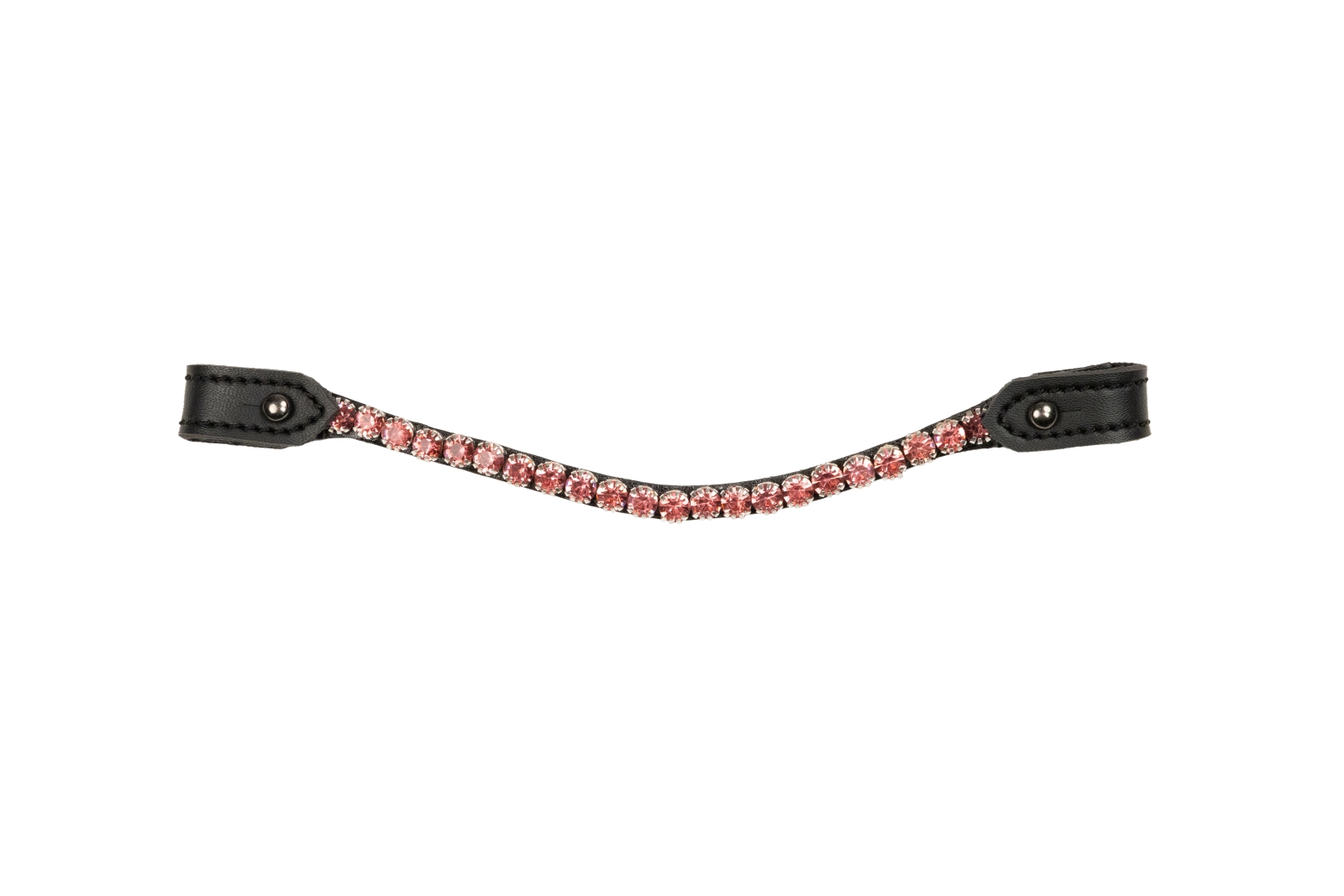 My Hobby Horse Pannband, svart med rosa stenar