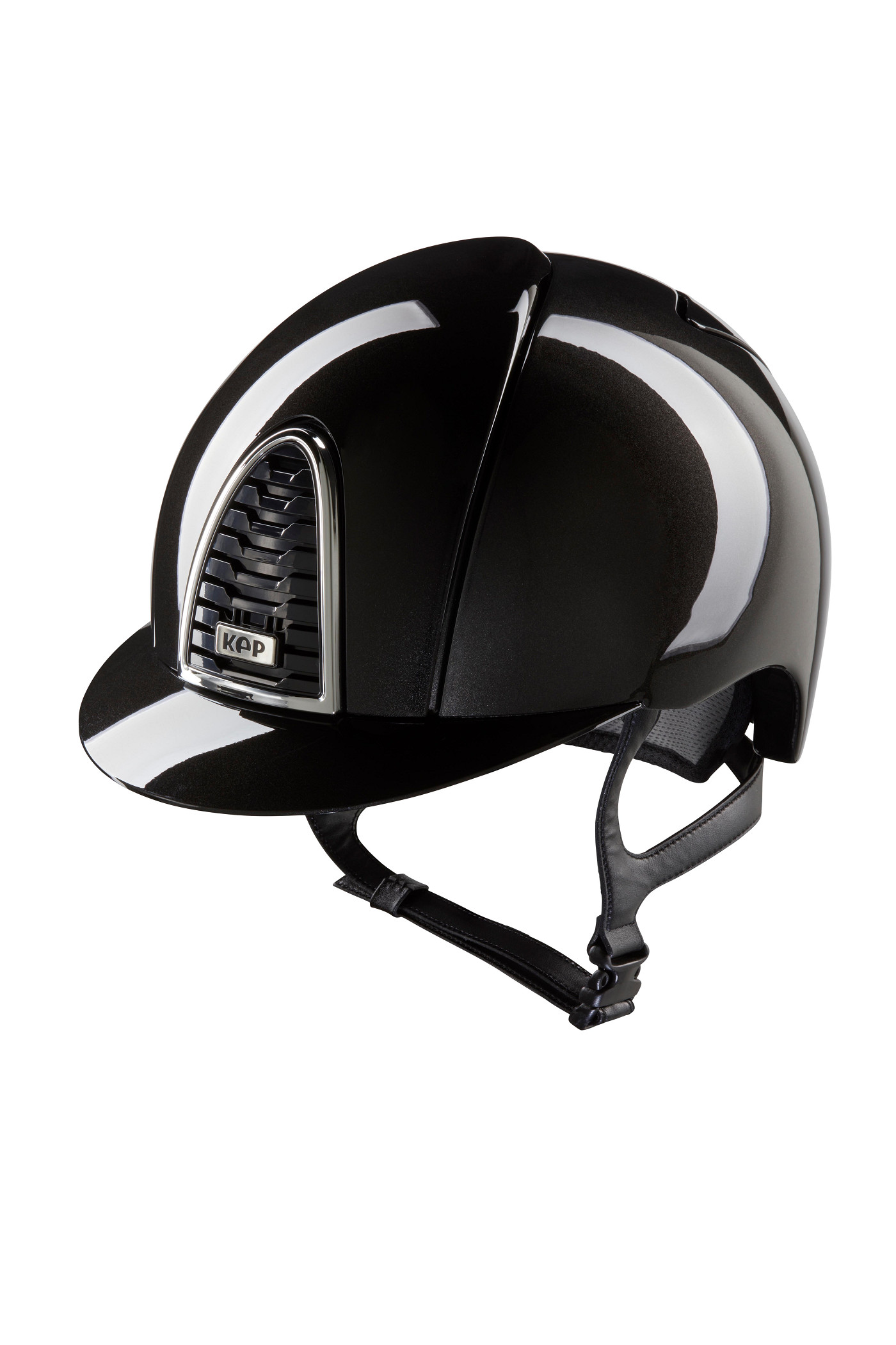 KEP Ridhjälm Cromo 2.0 Shine Front and Rear Shine Black - M - 51-58 cm