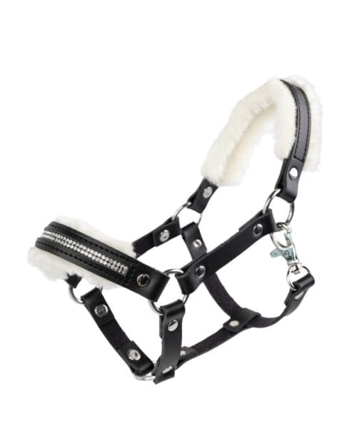 My Hobby Horse grimma med plysch och stenar - Svart