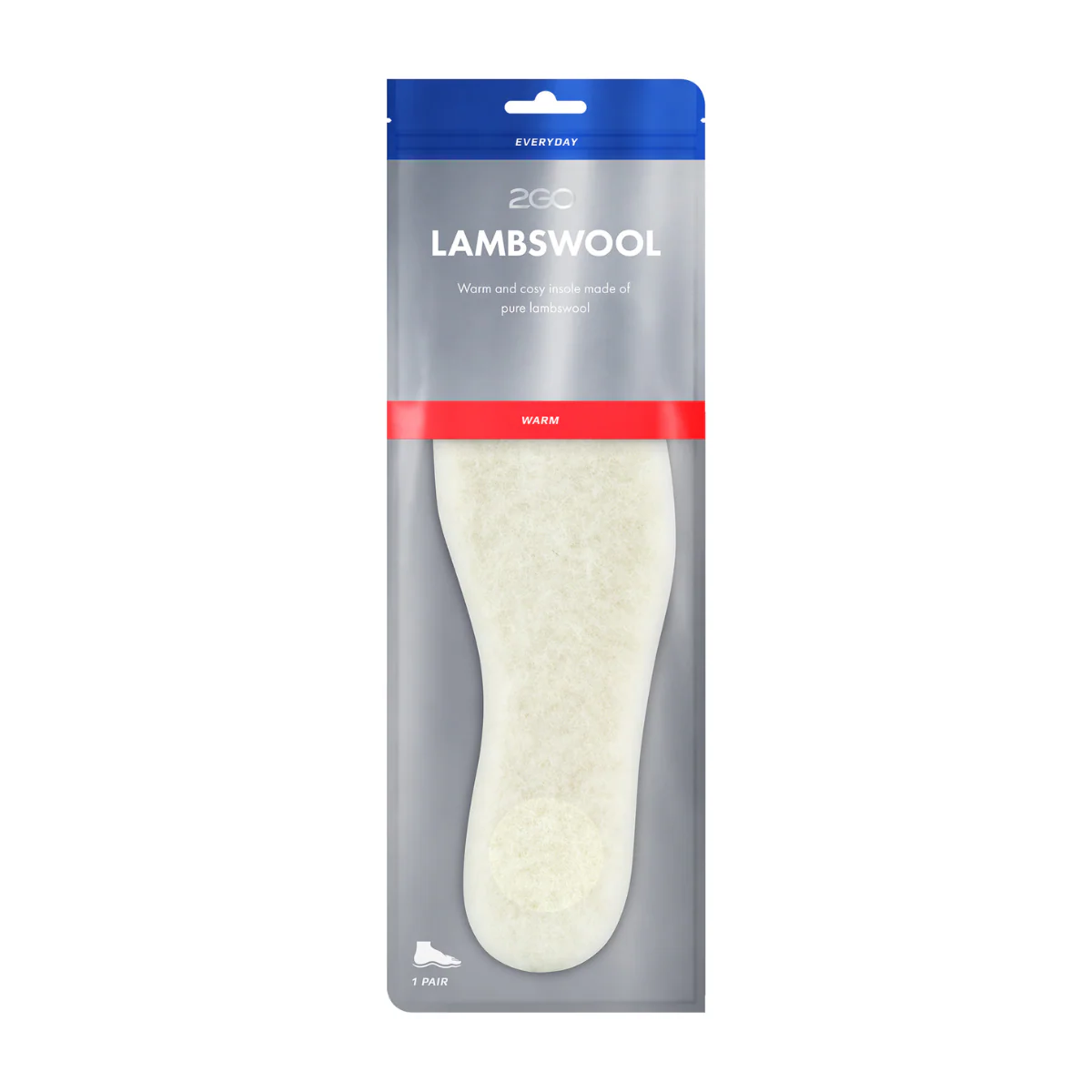 2GO Sulor Lammull/Filt 2-pack – Neutral (Bandi) - 42