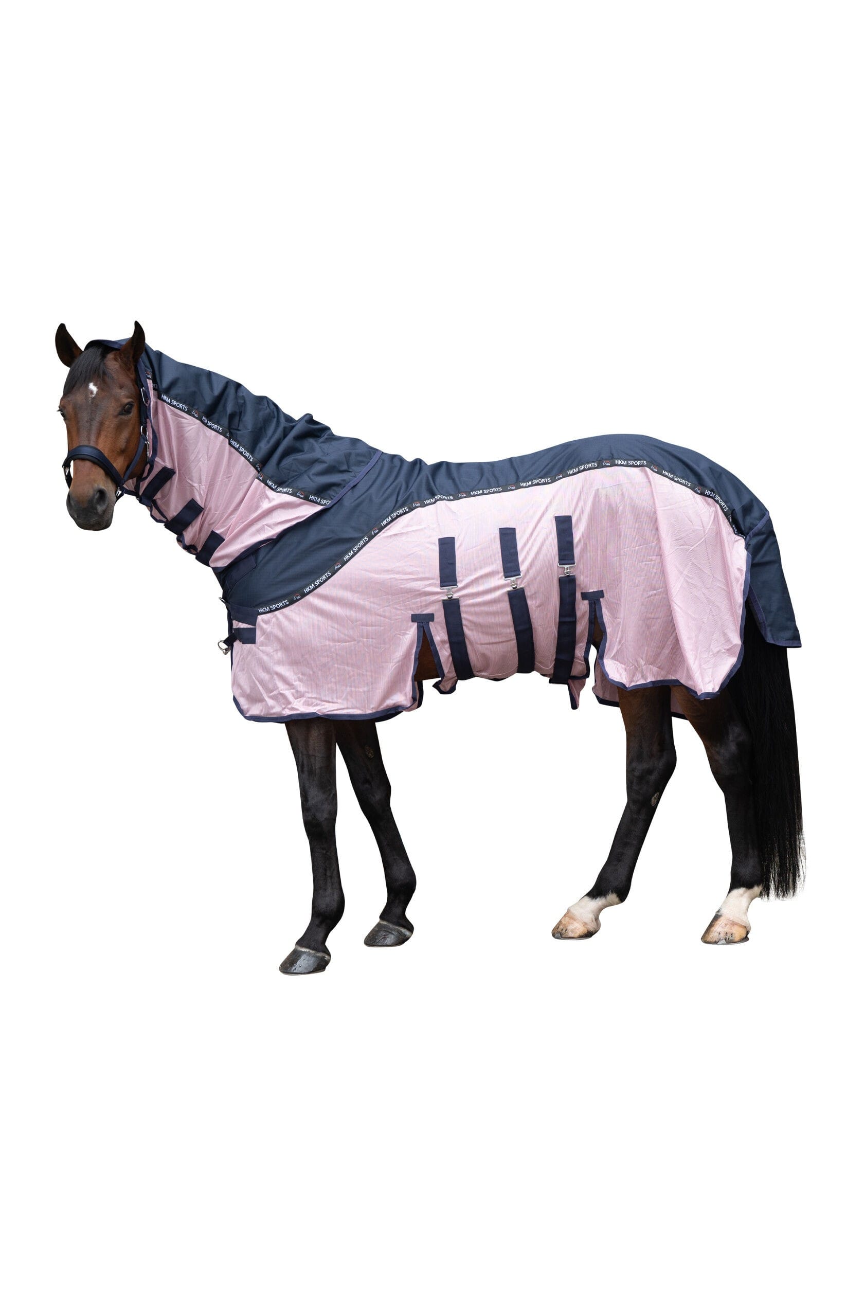 HKM Flugt&auml;cke Vattent&auml;t &ndash; Comfort Rain - Rosa , 115 cm