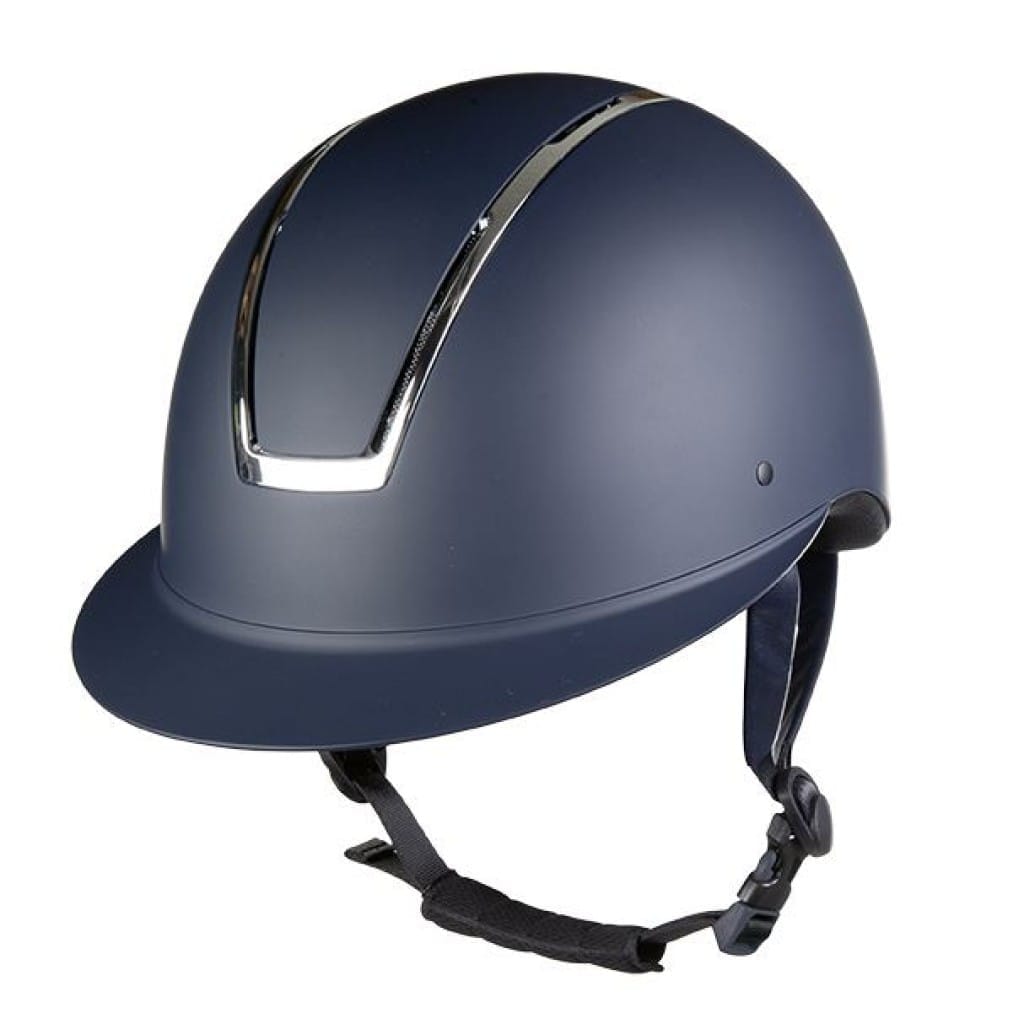 HKM Ridhj&auml;lm Lady Shield med bred solsk&auml;rm - Marin , Silver , S - 52-54cm