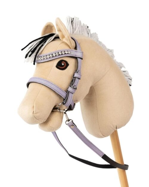 My Hobby Horse Träns, lavendel med silverstenar
