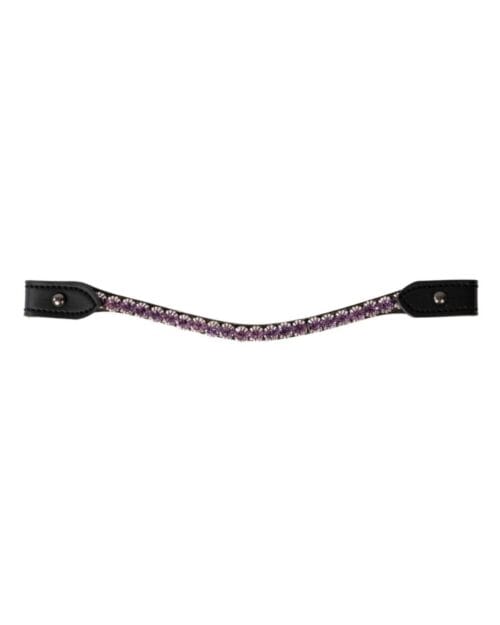 My Hobby Horse Pannband, svart med lila stenar