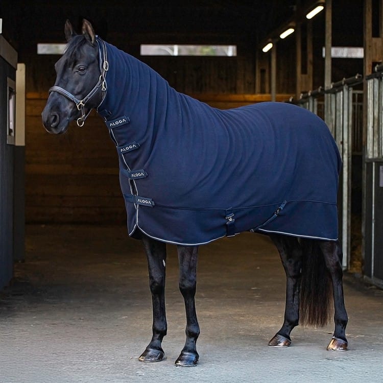 Aloga Fleecet&auml;cke Full Body - Marin/Silver , 140 cm