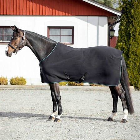 Aloga Pro Fleecet&auml;cke - Svart/Mint , 130 cm