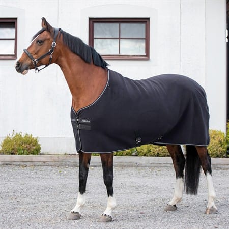 Aloga Pro Fleecet&auml;cke - Svart/Silver , 125 cm