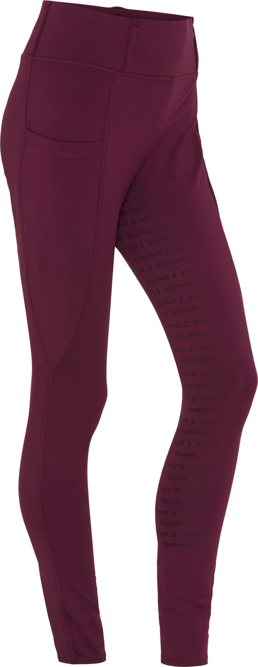 Equipage Kendra Helskodda Ridtights - Vinr&ouml;d , X-Large