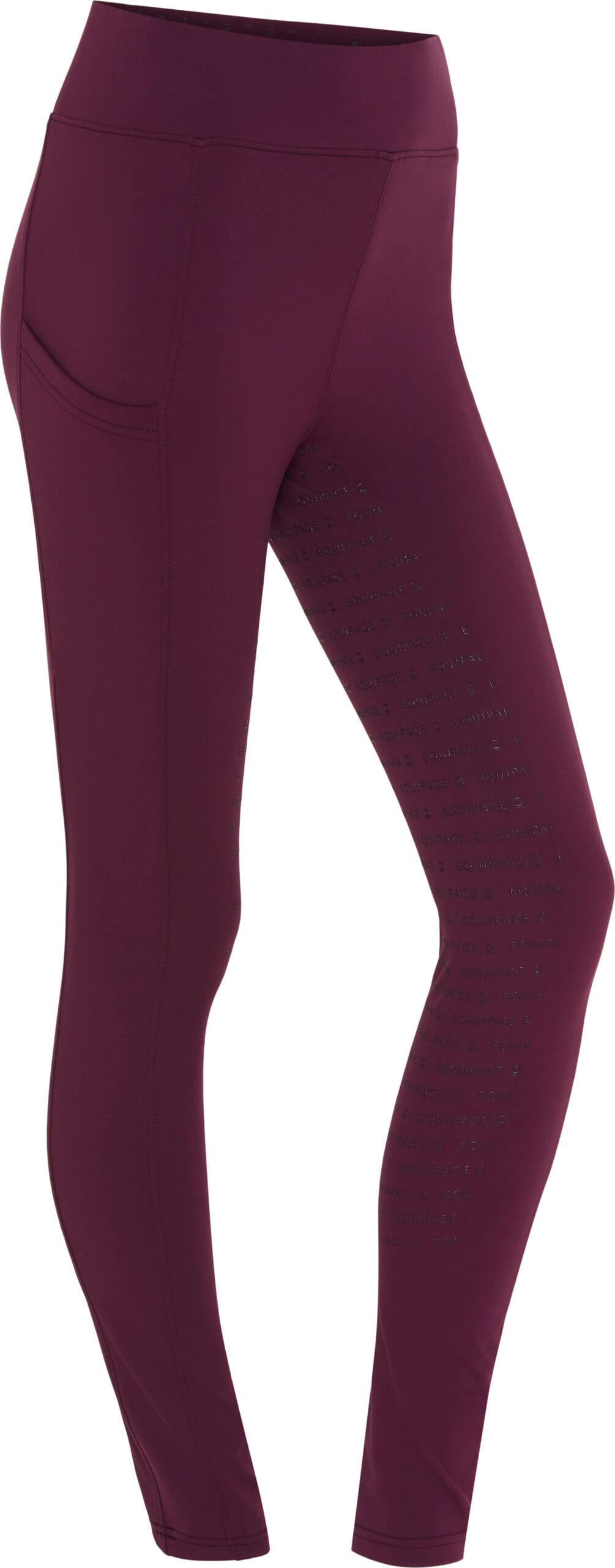 Equipage Tawny Helskodda Ridtights - Vinr&ouml;d , X-Small
