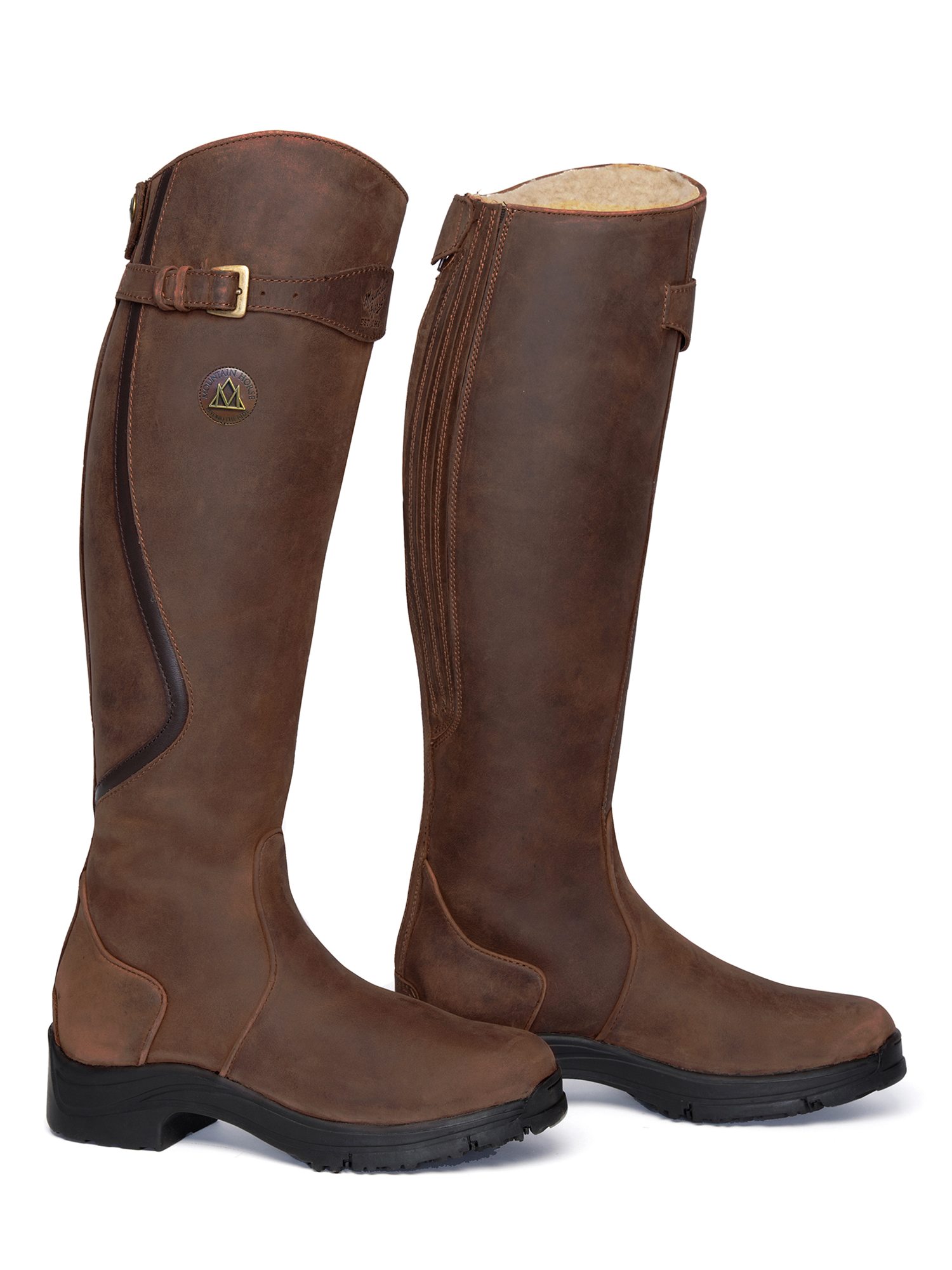 Mountain Horse Snowy River Varmfodrade Ridst&ouml;vlar - Brun , Regular/regular , 43
