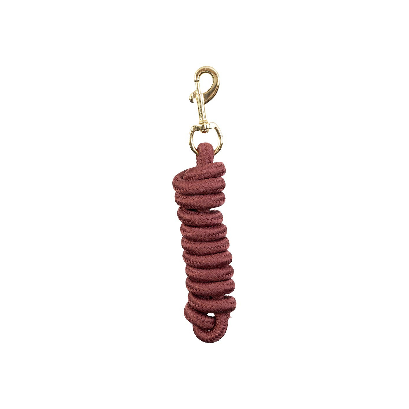 BR Grimskaft med M&auml;ssingsf&auml;rgad Karbinhake - Maroon , En storlek