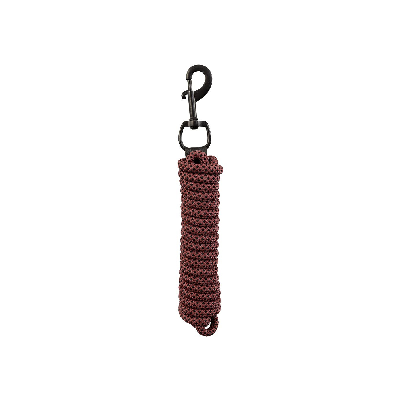 BR Knotted Grimskaft med Karbinhake - Maroon , En storlek