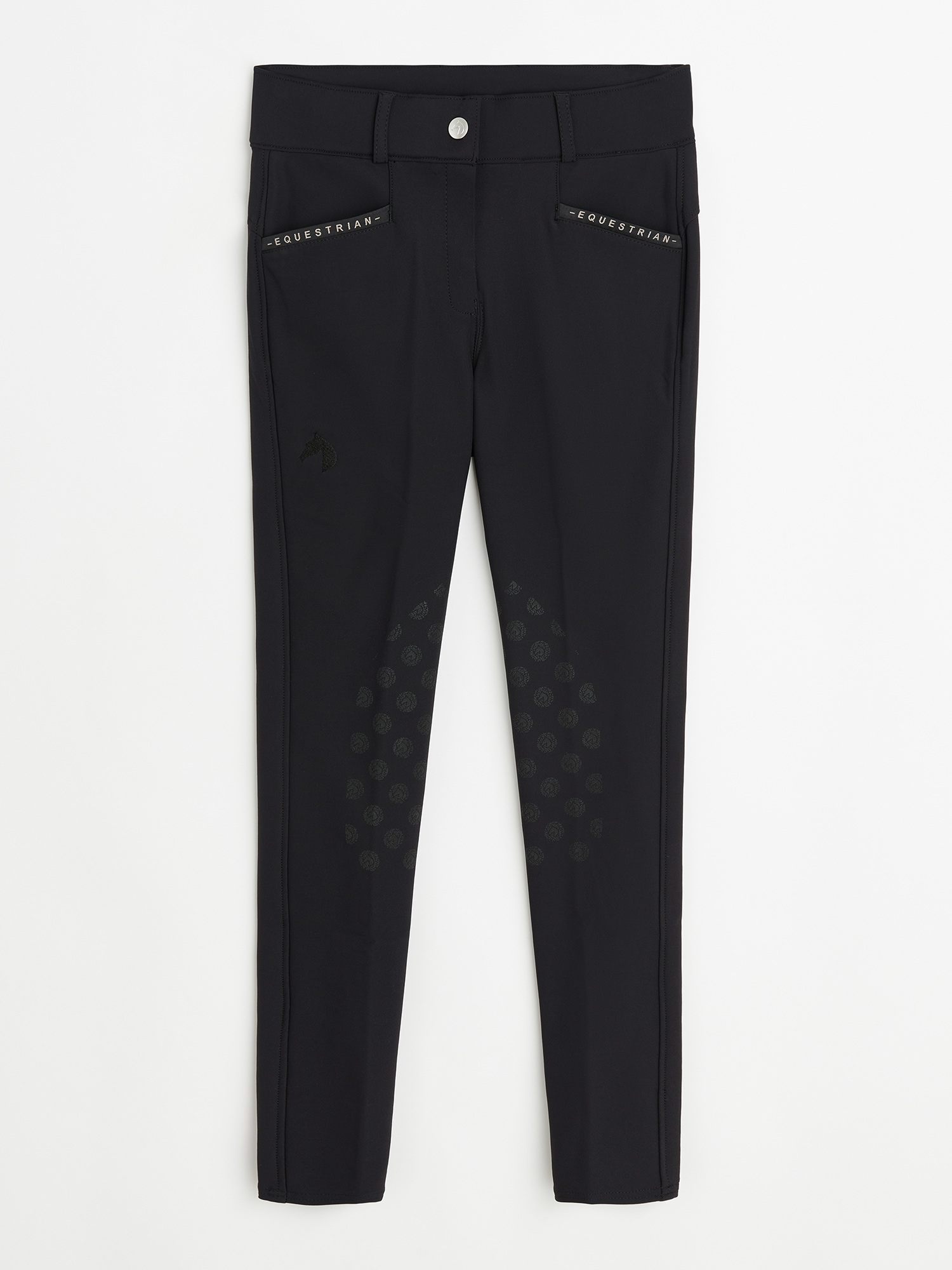 Jacson Hedvig Ridbyxa Kn&auml;skodd Junior - Svart , 134/140