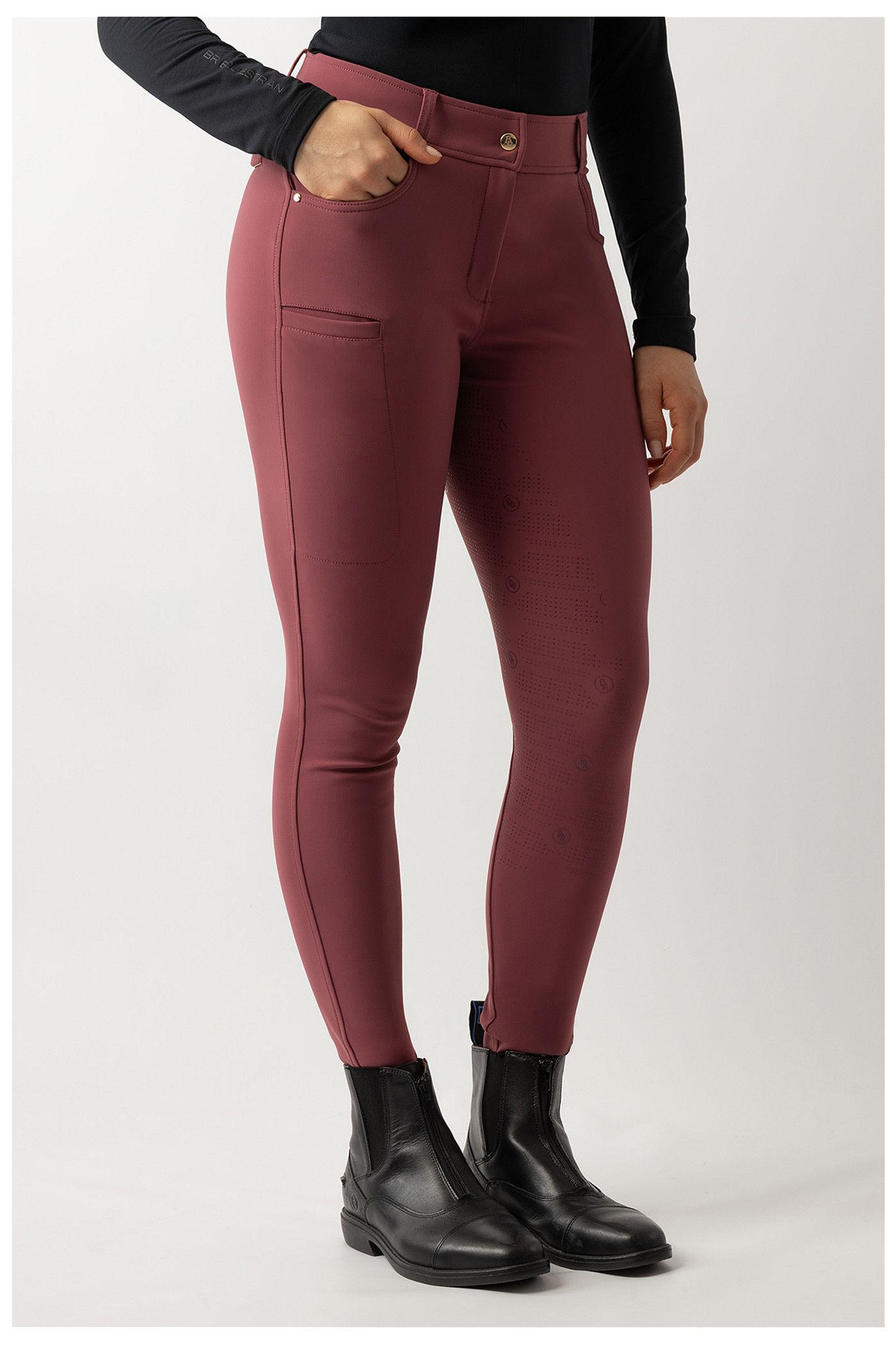 BR Lendsey Helskodda Ridbyxor Dam - Maroon , 34