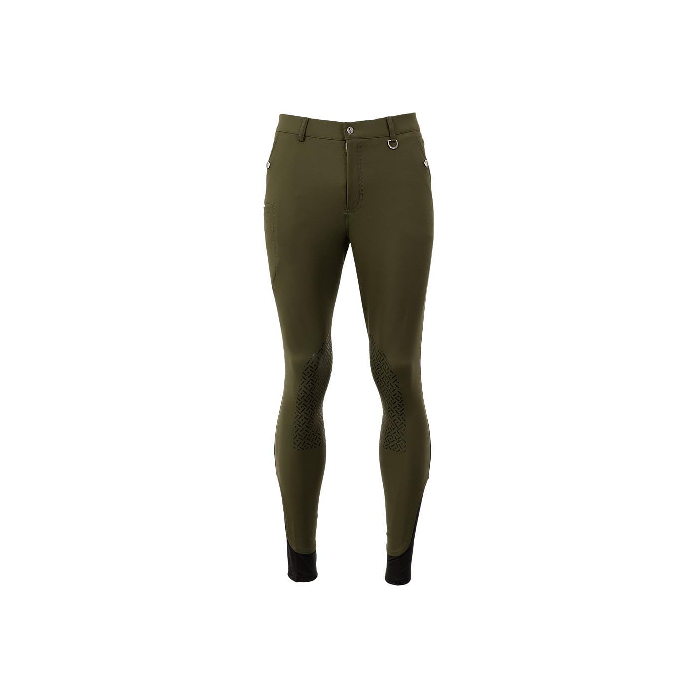 BR Ridbyxor Maikel Herr kn&auml;skodda med silikon - Forest Green , 44