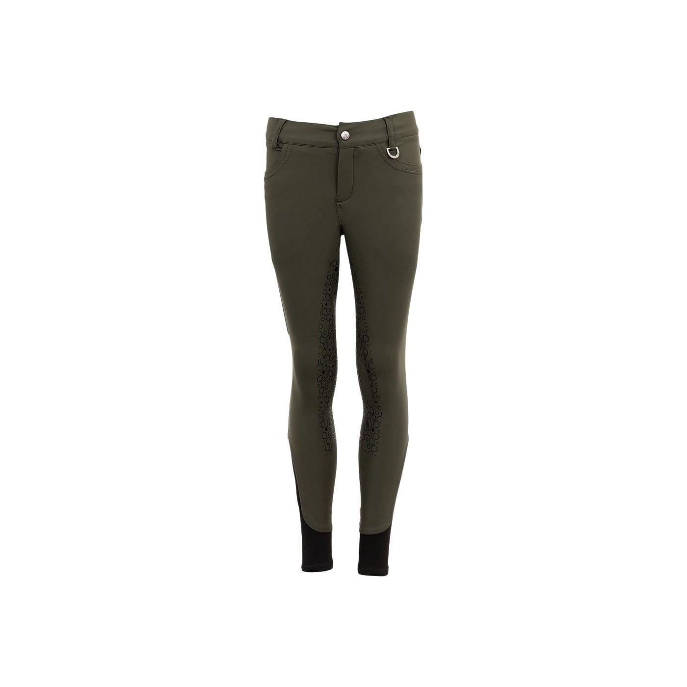 BR Marissa 4-EH ridbyxor helskodda med silikon - Forest Green , 116