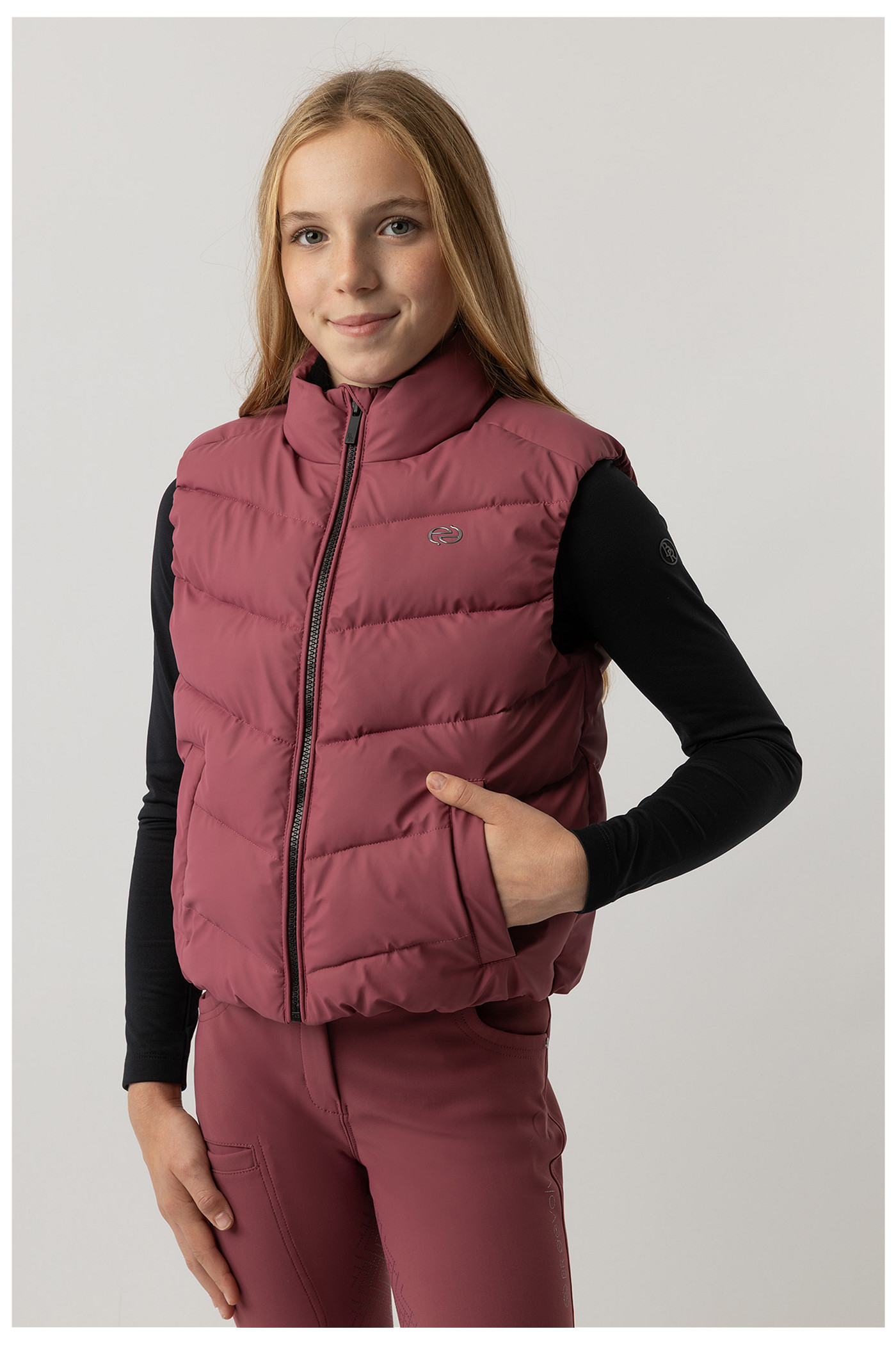 BR Eevolv Leen Ridv&auml;st Barn - Maroon , 128