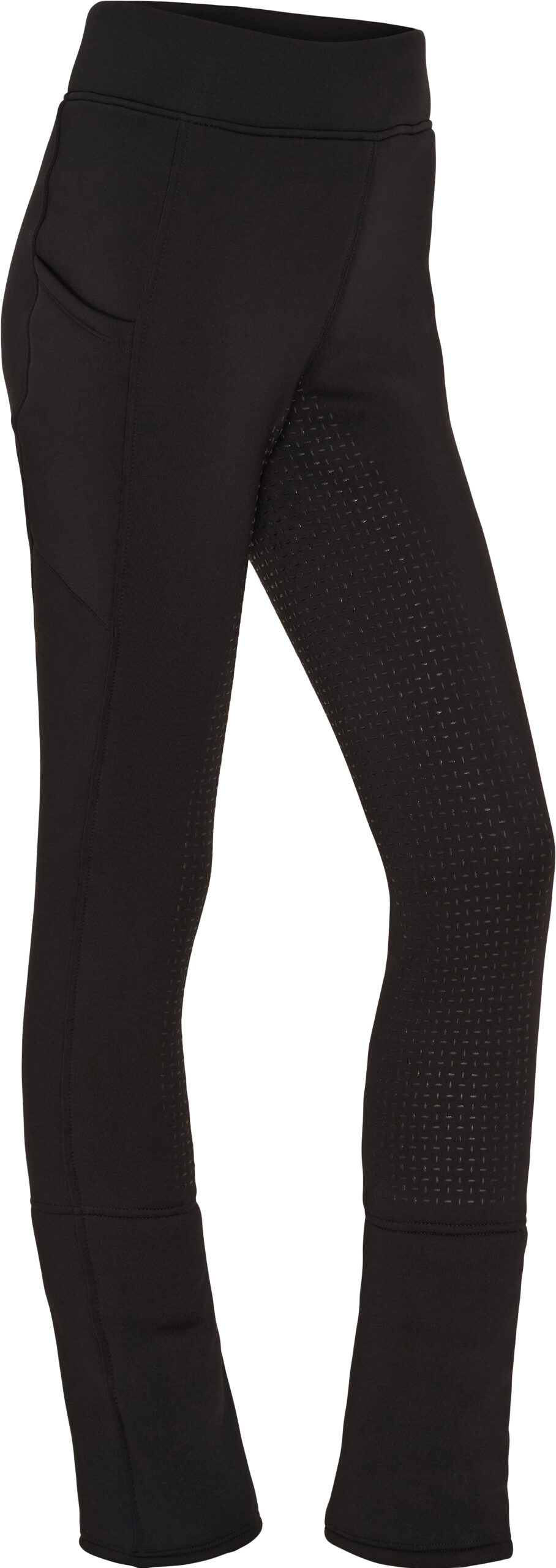 Equipage Austin fleece jodhpurtights, helskodd grip - Svart , XX-Small