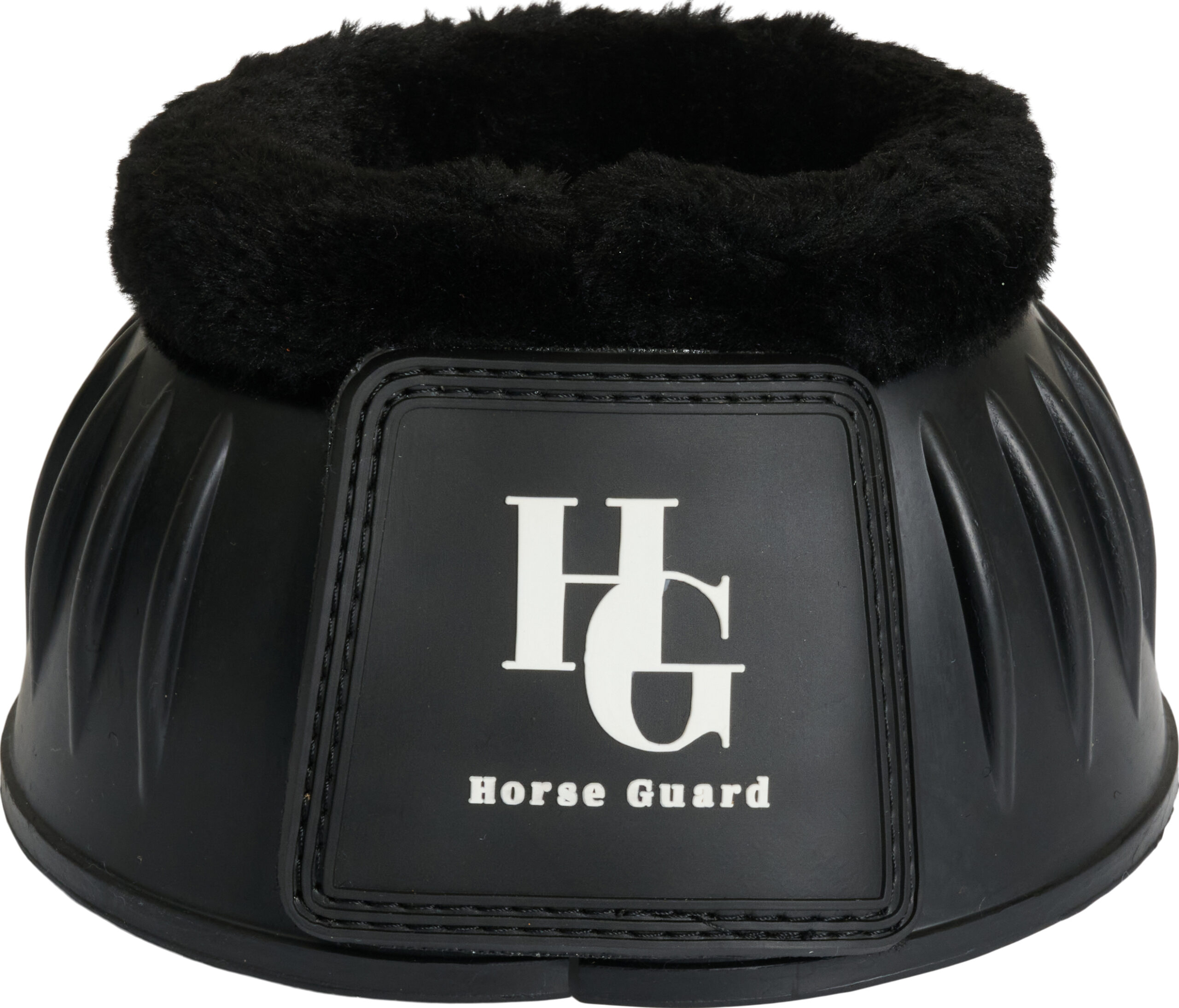 Horse Guard Ventura gummiboots med p&auml;lskant - Svart , Small